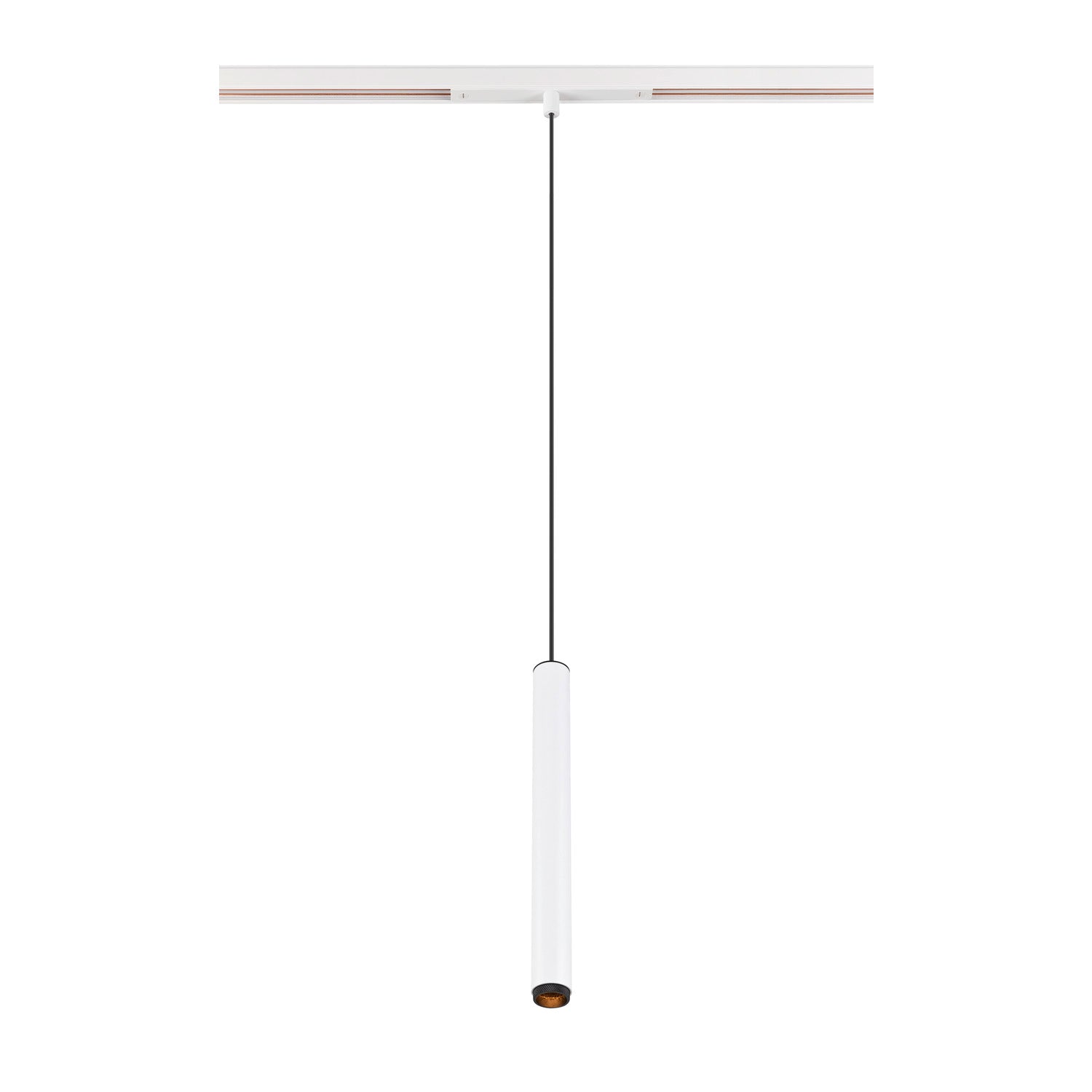 GRIP! S, luminária pendente 48V, comprimento do pendente 200 cm, 2700 K, 29°, DALI, branco / preto