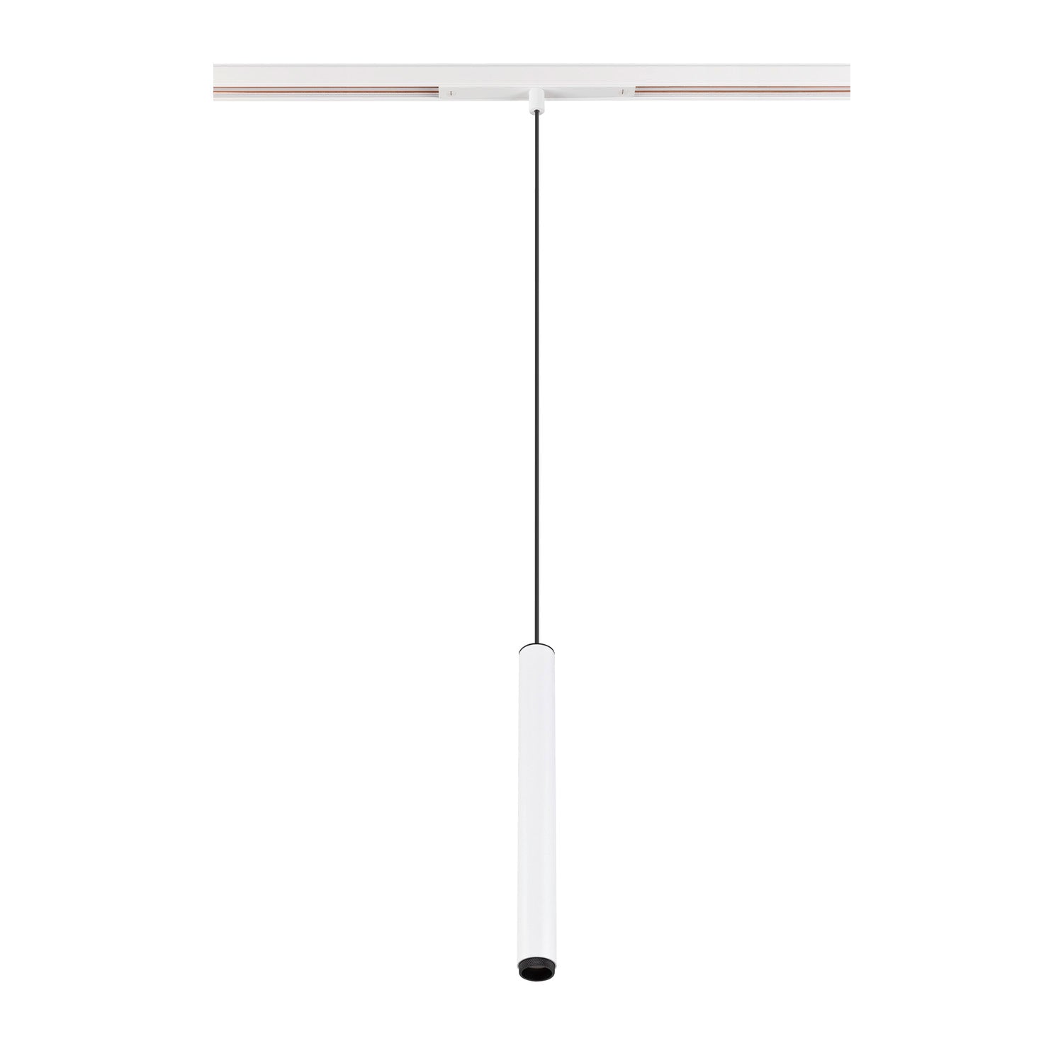 GRIP! S, luminária pendente 48V, comprimento do pendente 200 cm, 2700 K, 29°, DALI, branco / preto
