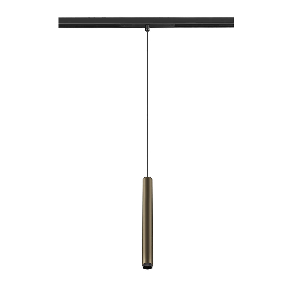 GRIP! S, luminária pendente 48V, comprimento do pendente 200 cm, 2700 K, 29°, DALI, bronze / preto
