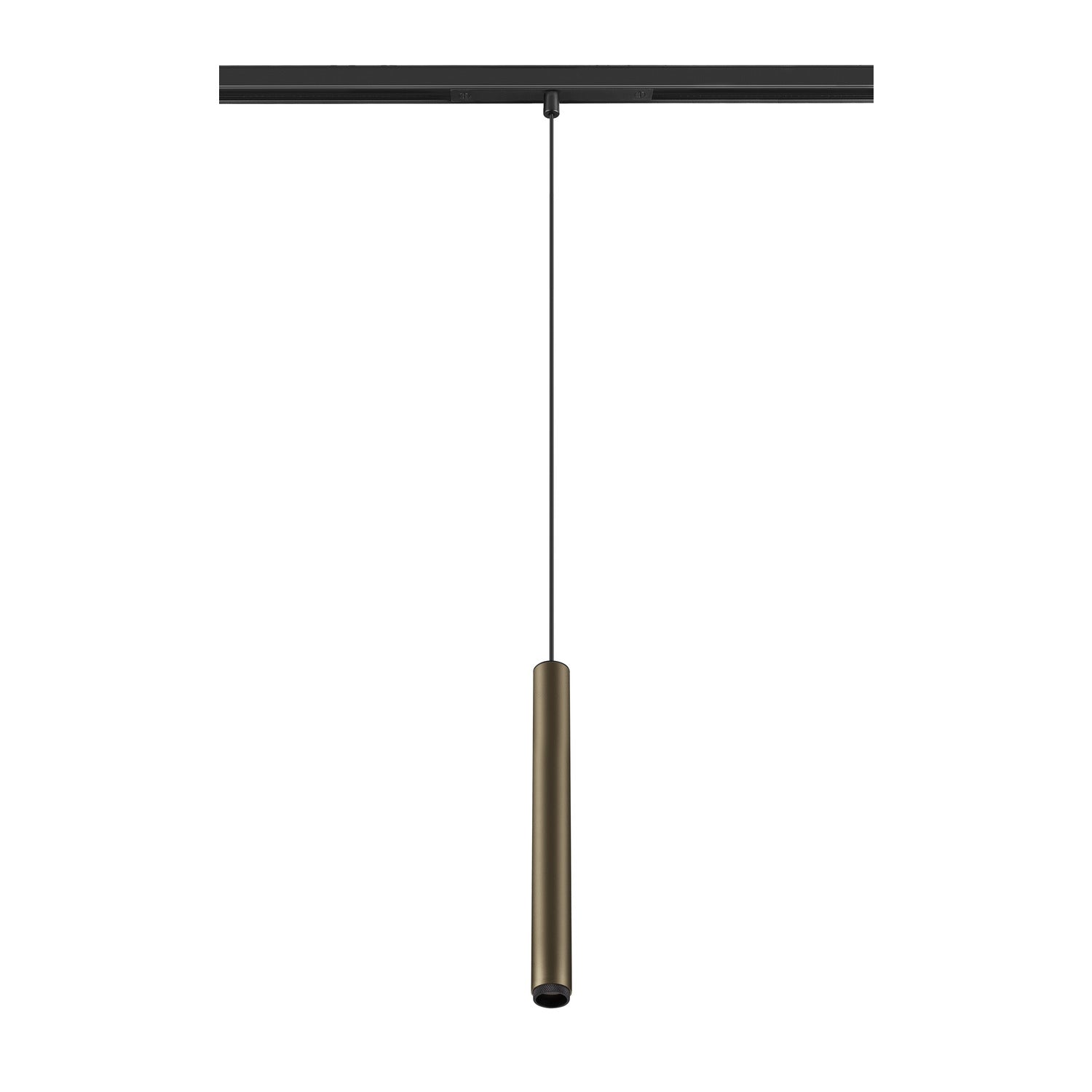 GRIP! S, luminária pendente 48V, comprimento do pendente 200 cm, 2700 K, 29°, DALI, bronze / preto