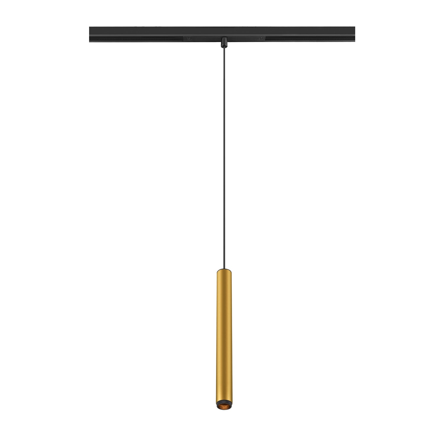 GRIP! S, luminária pendente 48V, comprimento do pendente 200 cm, 2700 K, 29°, DALI, dourado / preto
