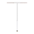 GRIP! S, luminária pendente 48V, comprimento do pendente 200 cm, 3000 K, 29°, DALI, branco / preto