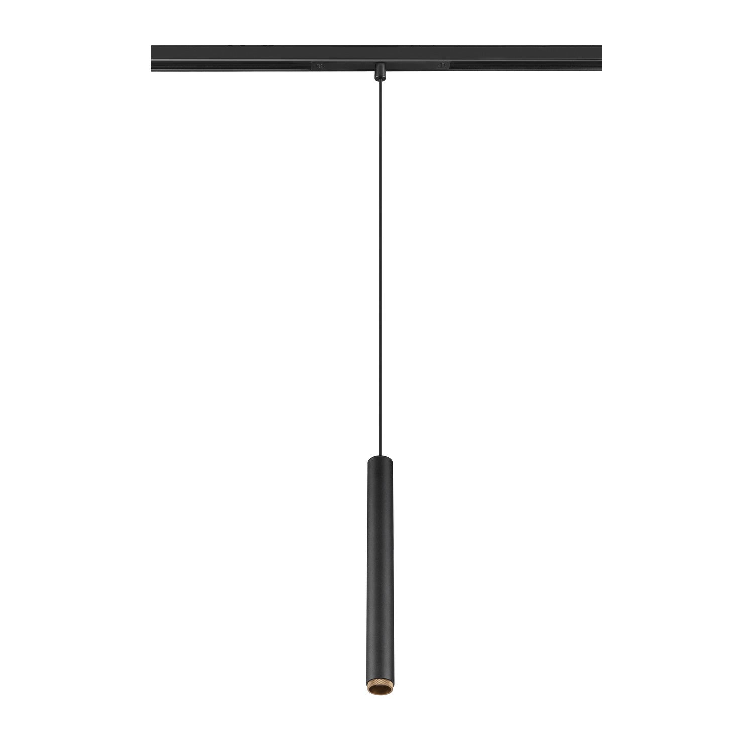 GRIP! S, luminária pendente 48V, comprimento do pendente 200 cm, 3000 K, 29°, DALI, preto / dourado