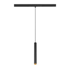 GRIP! S, luminária pendente 48V, comprimento do pendente 200 cm, 2000-3000 K, 29°, DALI, Dim-to-Warm, preto / dourado