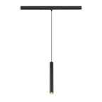 GRIP! S, luminária pendente 48V, comprimento do pendente 200 cm, 2000-3000 K, 29°, DALI, Dim-to-Warm, preto / dourado