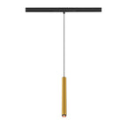 GRIP! S, luminária pendente 48V, comprimento do pendente 200 cm, 2000-3000 K, 29°, DALI, Dim-to-Warm, dourado / preto