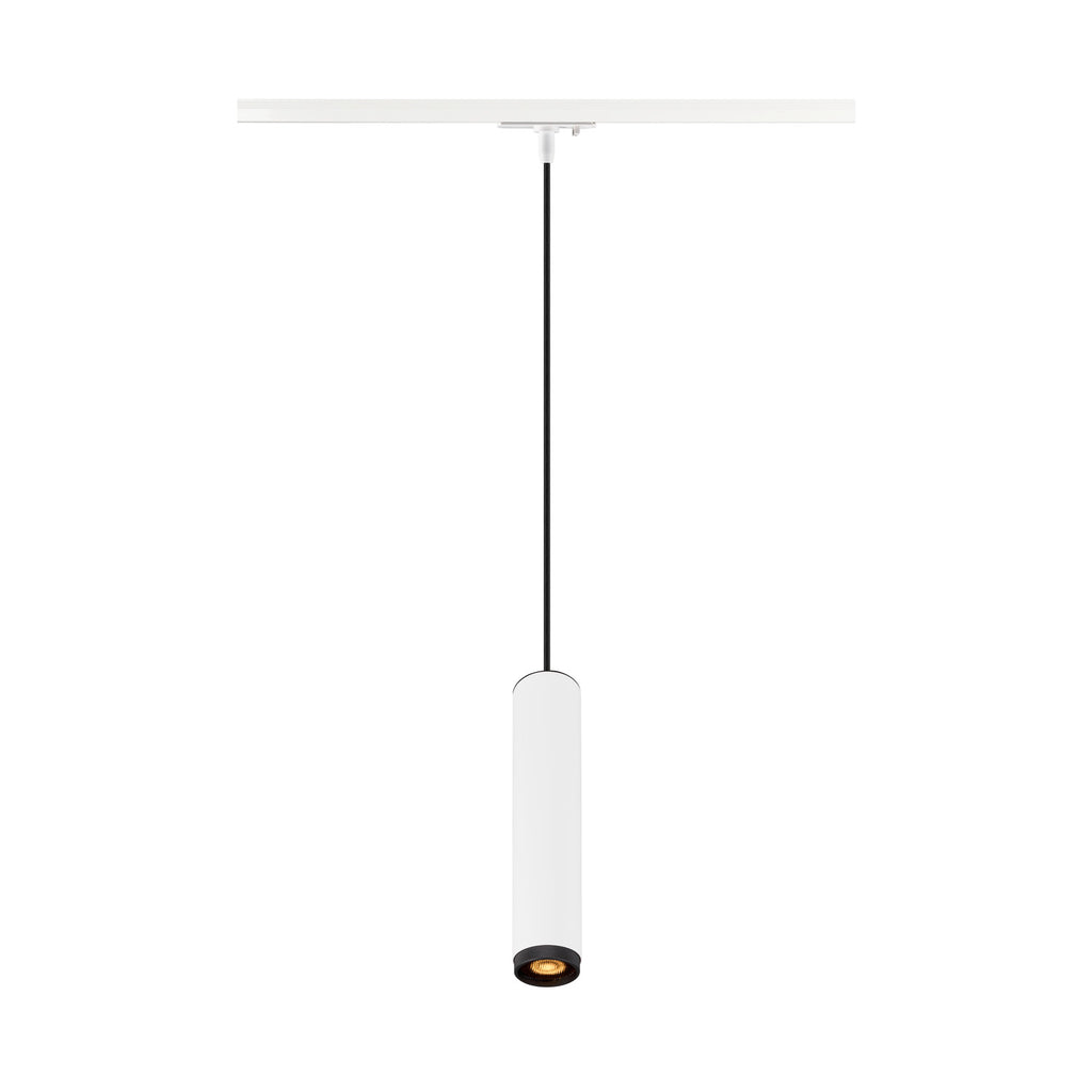 GRIP! L, 1~ luminária pendente, GU10, comprimento pendente 200 cm, 1x máx. 6 W, branco / preto