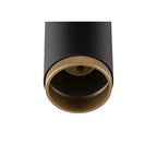GRIP! L, 1~ luminária pendente, GU10, comprimento pendente 200 cm, 1x máx. 6 W, preto / dourado