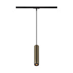 GRIP! L, 1~ luminária pendente, GU10, comprimento pendente 200 cm, 1x máx. 6 W, bronze / preto