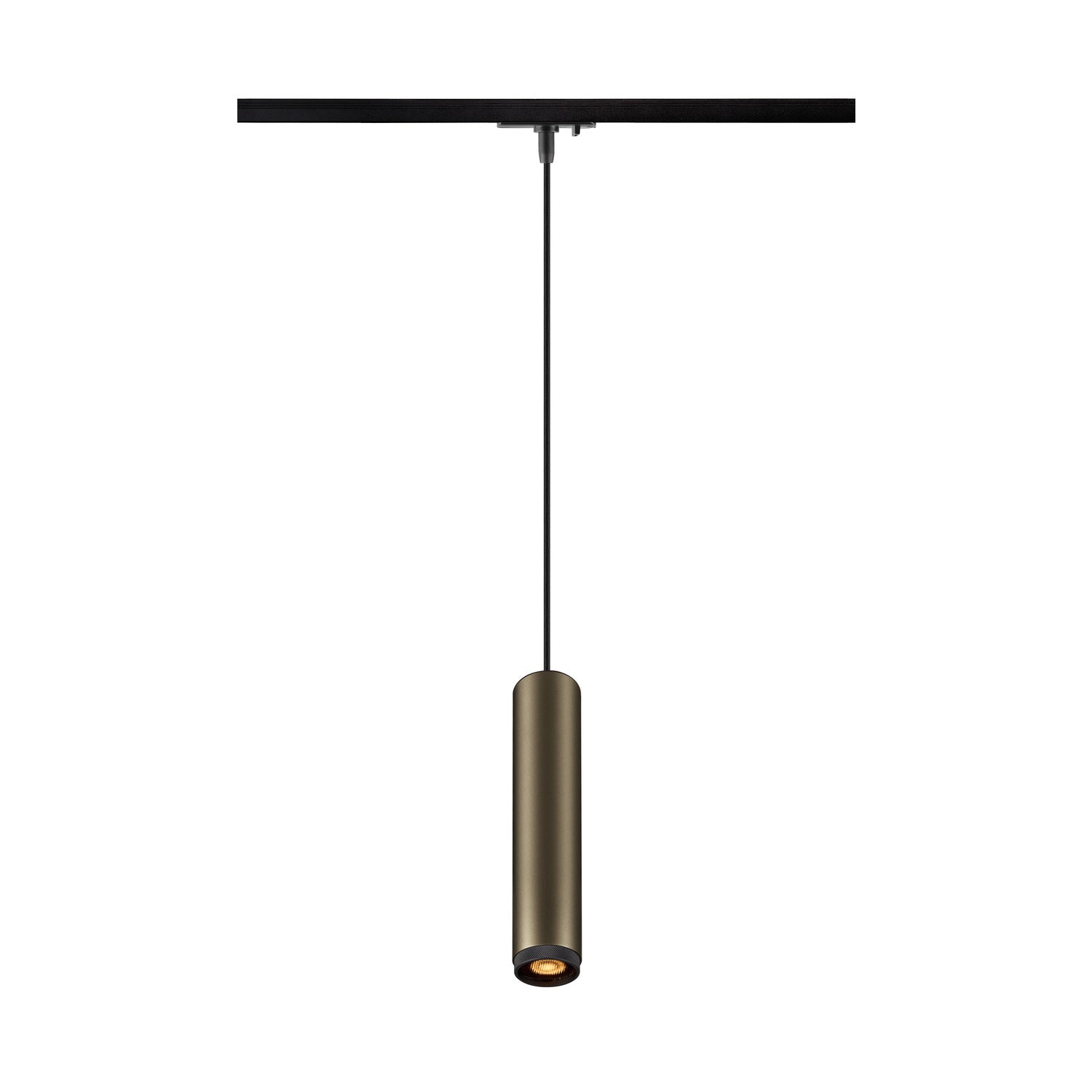 GRIP! L, 1~ luminária pendente, GU10, comprimento pendente 200 cm, 1x máx. 6 W, bronze / preto