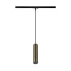 GRIP! L, 1~ luminária pendente, GU10, comprimento pendente 200 cm, 1x máx. 6 W, bronze / preto