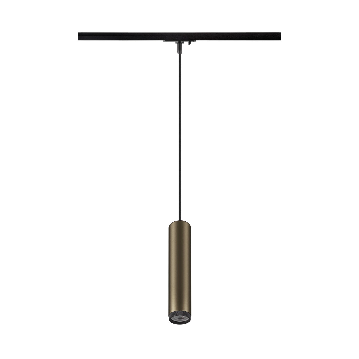 GRIP! L, 1~ luminária pendente, GU10, comprimento pendente 200 cm, 1x máx. 6 W, bronze / preto