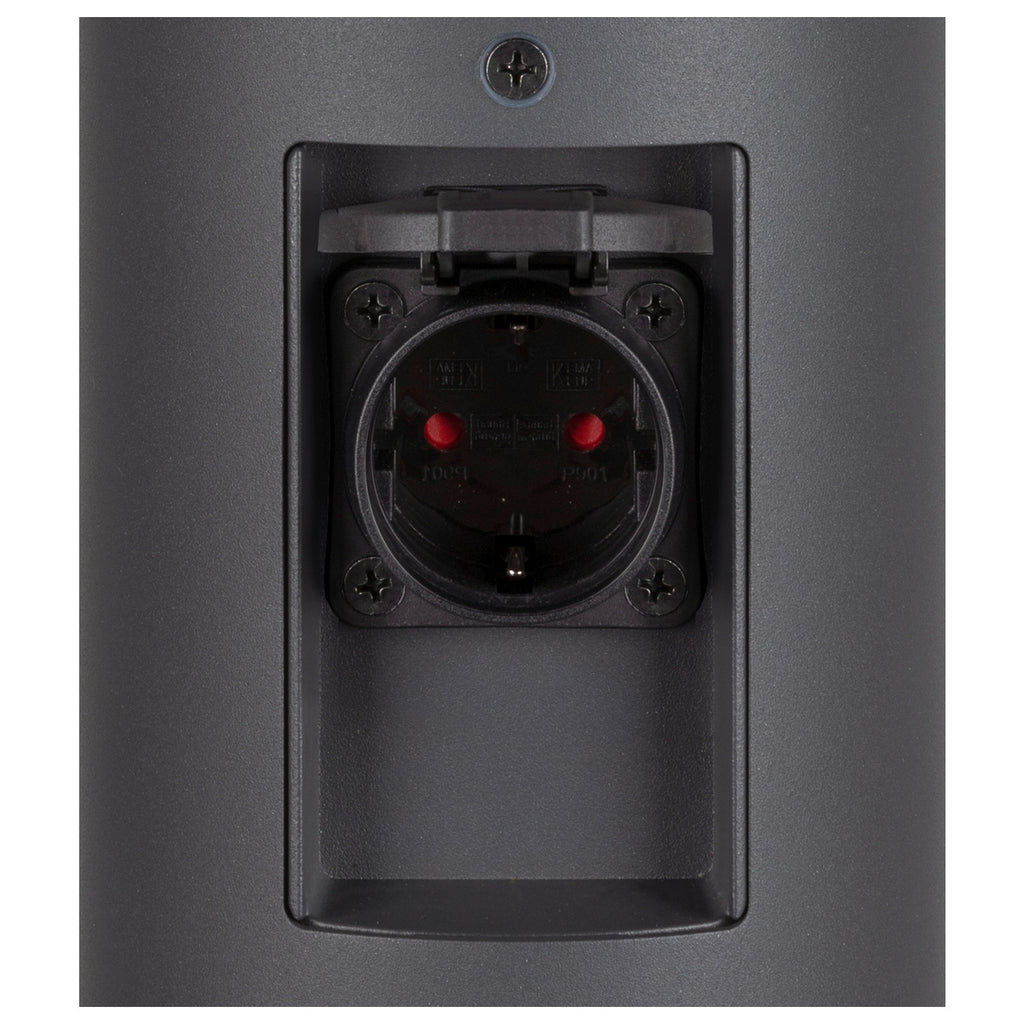 M-POL 60 Poste, poste de iluminação, duas tomadas, antracite, 53,4 cm