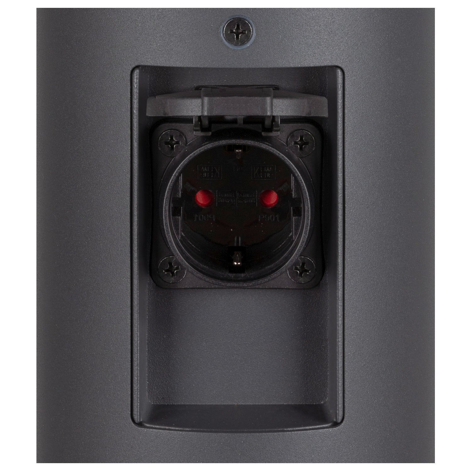 M-POL 60 Poste, poste de iluminação, duas tomadas, antracite, 53,4 cm