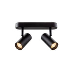NOBLO®, luminária de parede e de teto, de montagem saliente, dupla, redonda, 2700 K, 12 W, PHASE, 32°, preto