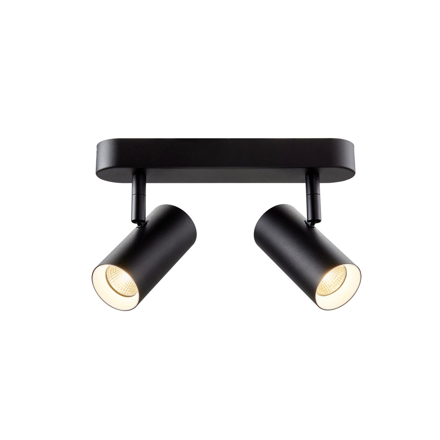 NOBLO®, luminária de parede e de teto, de montagem saliente, dupla, redonda, 2000-3000 K, 15 W, regulação da intensidade da luz, PHASE, 36°, preto