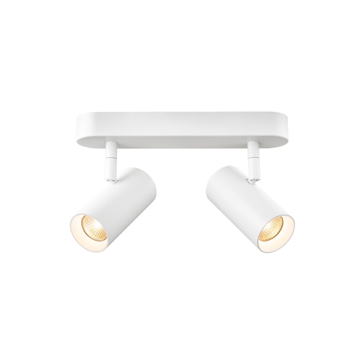 NOBLO®, luminária de parede e de teto, de montagem saliente, dupla, redonda, 2700 K, 12 W, PHASE, 32°, branco