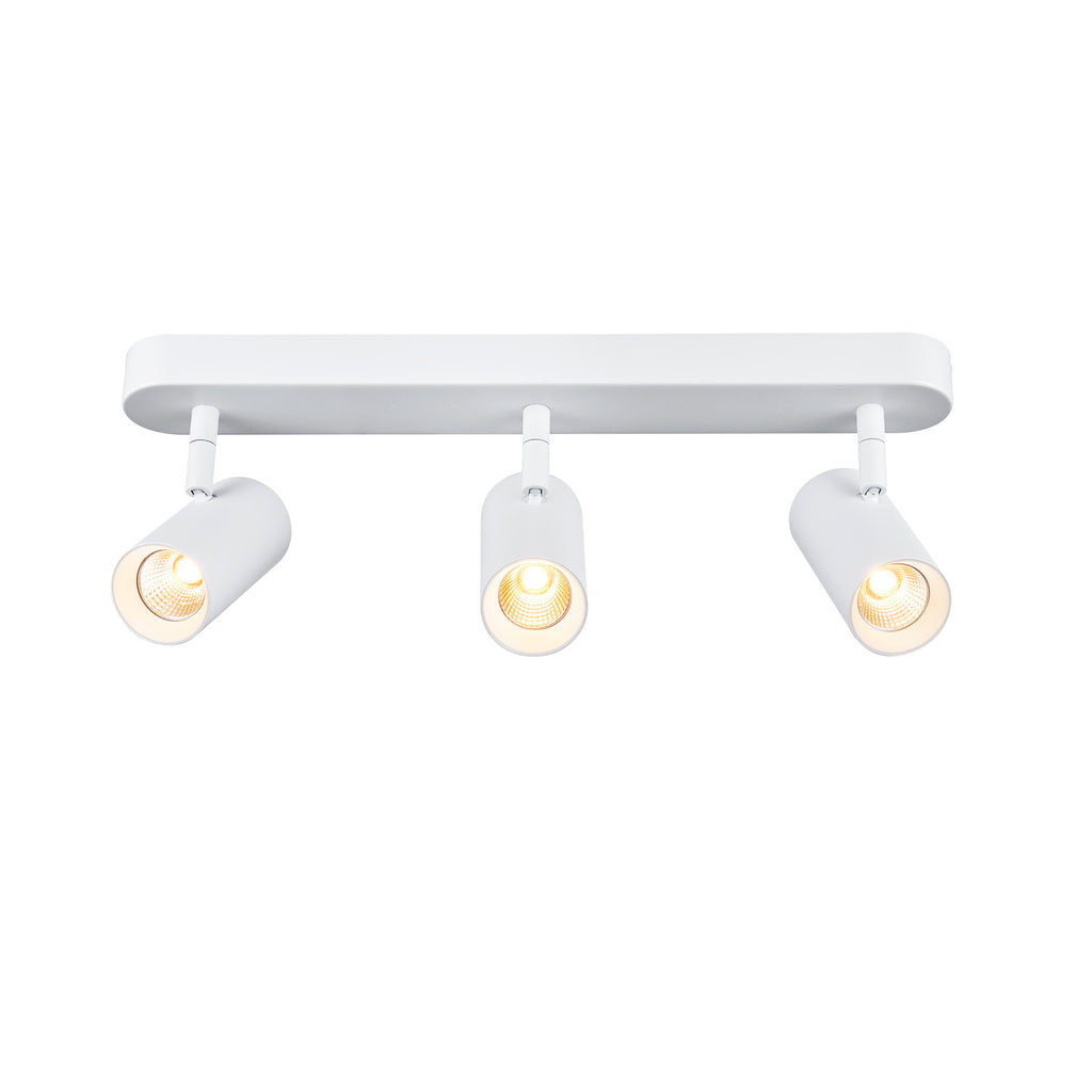 NOBLO®, luminária de parede e de teto, de montagem saliente, tripla, redonda, 2700 K, 19 W, PHASE, 32°, branco