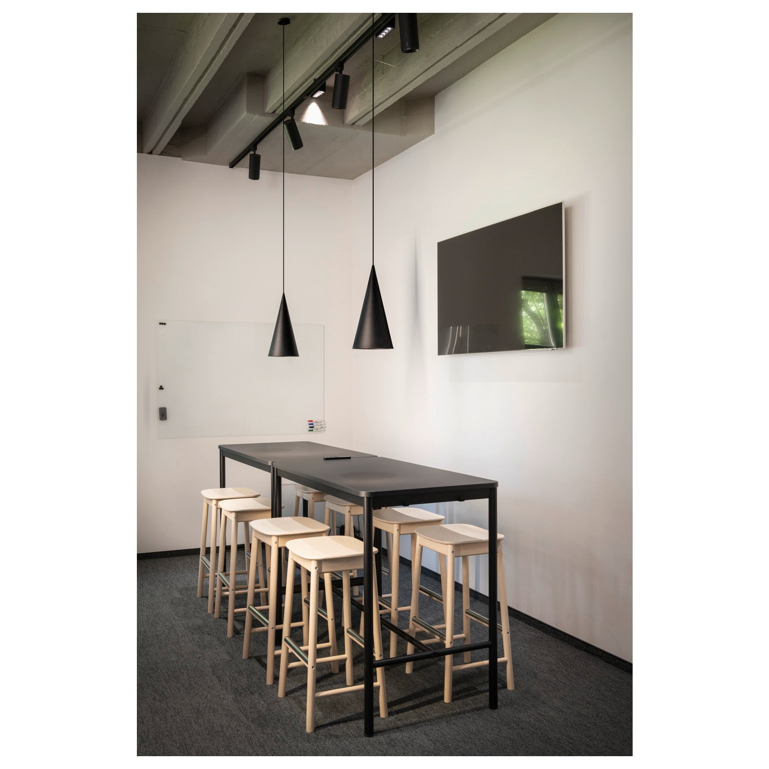 MAGICO 20, Candeeiro suspenso, E27, Comprimento do pendente 180 cm, 1x máx. 10 W, preto mate