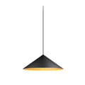 MAGICO 55, Candeeiro suspenso, E27, Comprimento do pendente 180 cm, 1x máx. 10 W, preto mate / dourado