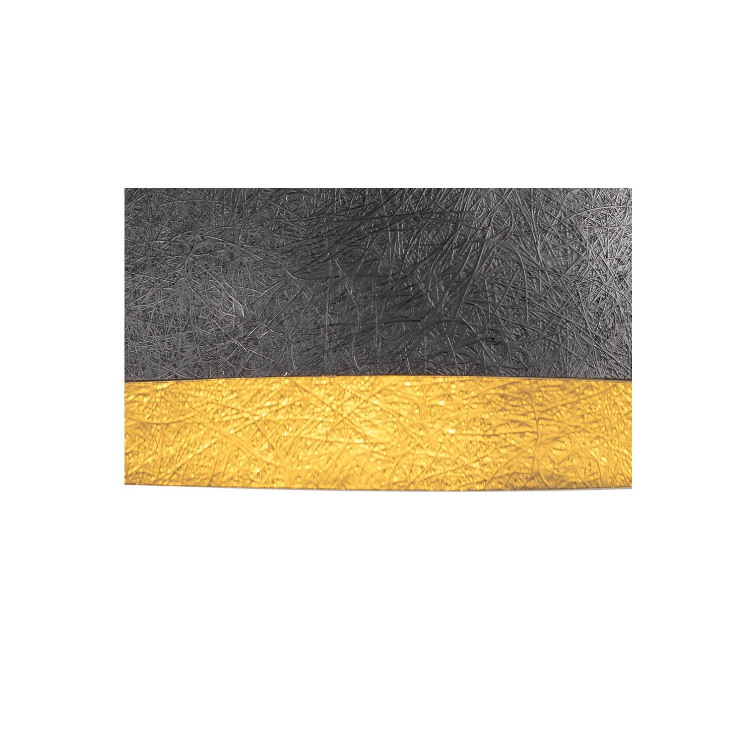 FORCHINI 50, candeeiro suspenso, E27, comprimento do pendente 150 cm, 1x máx. 40 W, preto mate / dourado mate