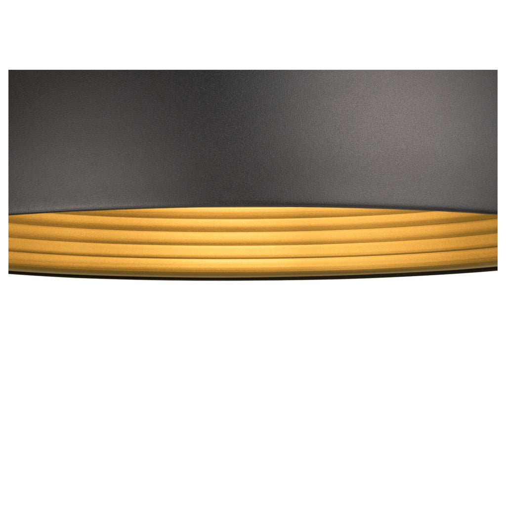 FORCHINI M 50, candeeiro suspenso, E27, comprimento do pendente 150 cm, 1x máx. 40 W, preto mate / dourado mate