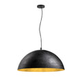 FORCHINI 70, candeeiro suspenso, E27, comprimento do pendente 150 cm, 1x máx. 40 W, preto mate / dourado mate