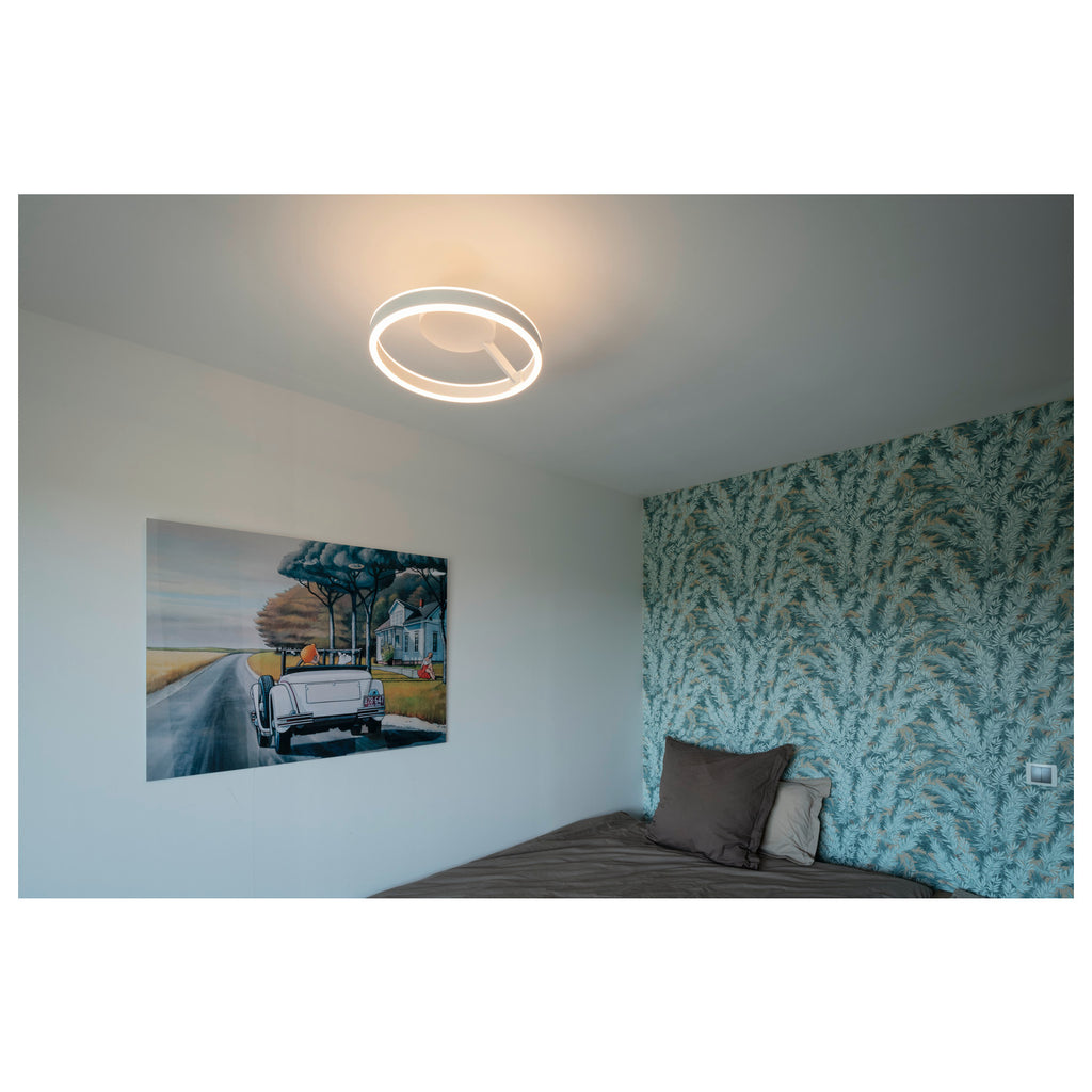 ONE, aplique na parede e no teto, redondo, 2700/3000 K, 14 W, PHASE, 130°, branco