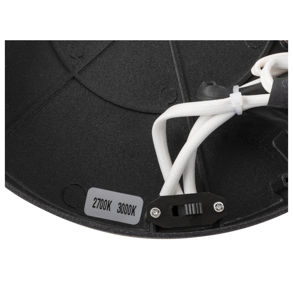 ONE, aplique na parede e no teto, redondo, 2700/3000 K, 23 W, PHASE, 130°, preto