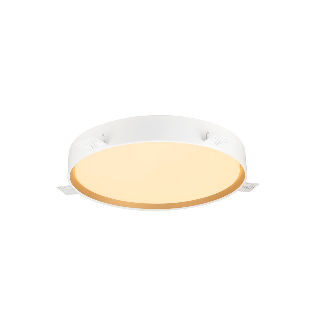 DECONA 42, aplique de teto, redondo, 2700/3000 K, 23 W, PHASE, branco / dourado