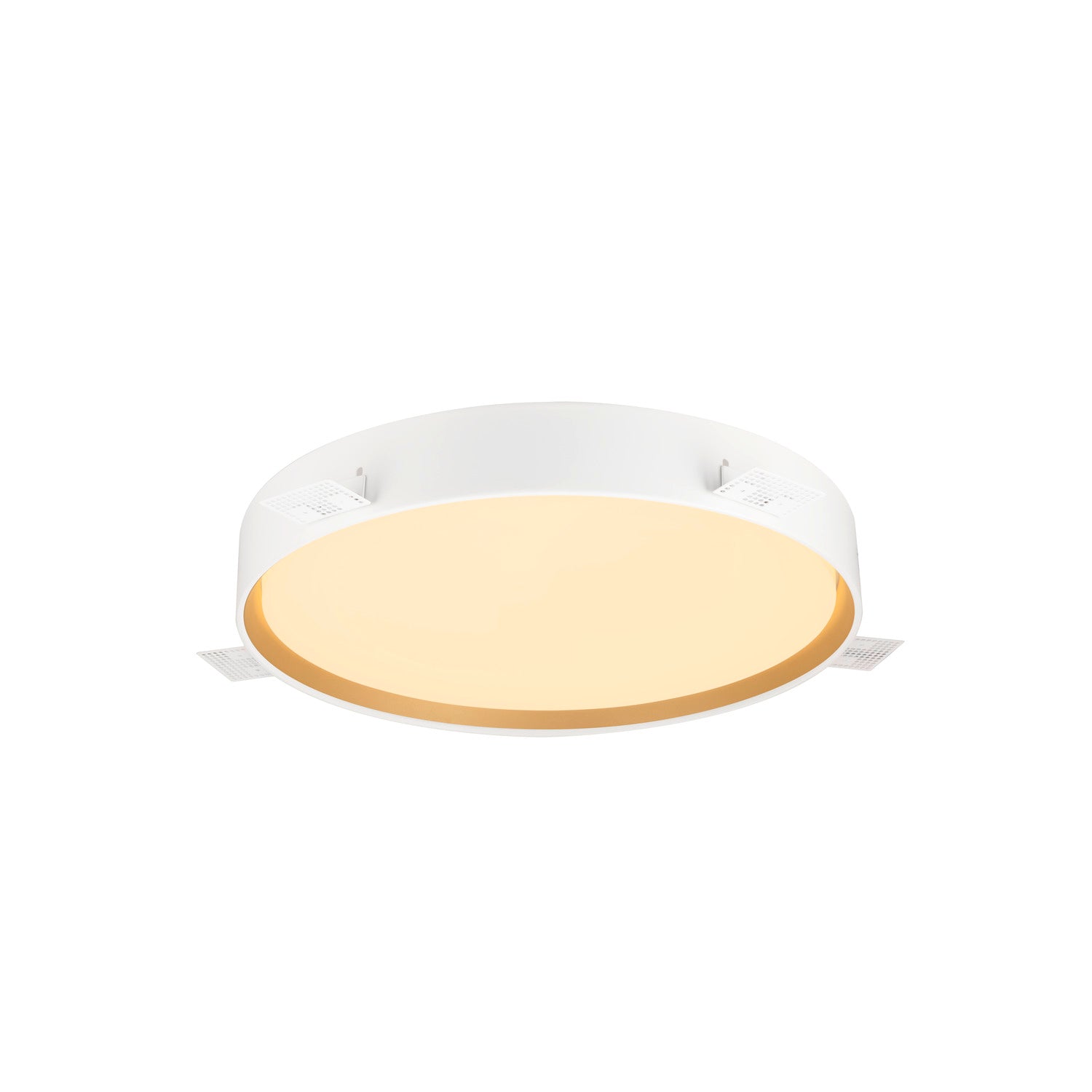 DECONA 42, aplique de teto, redondo, 2700/3000 K, 23 W, PHASE, branco / dourado