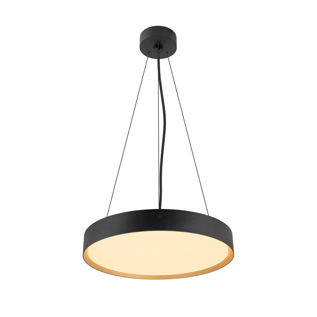DECONA 42, aplique de teto, redondo, 2700/3000 K, 23 W, PHASE, preto / dourado
