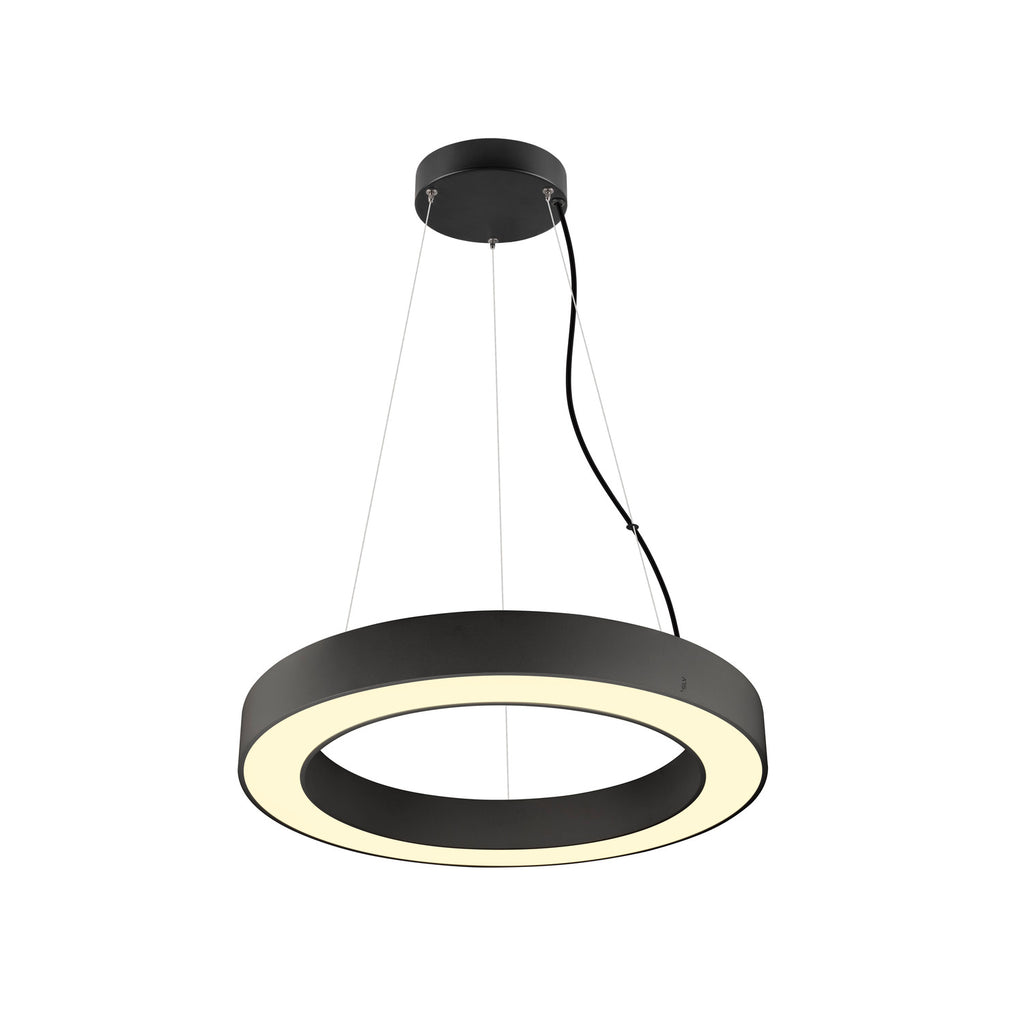 MEDO® RING 60, Candeeiro suspenso, Comprimento do pendente 300 cm, 3000/4000 K, 110°, DALI, Touch, preto