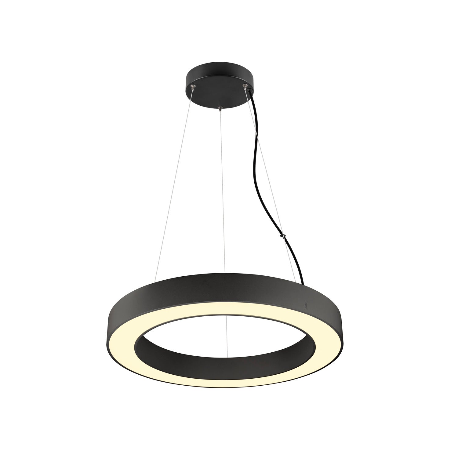 MEDO® RING 60, Candeeiro suspenso, Comprimento do pendente 300 cm, 3000/4000 K, 110°, DALI, Touch, preto