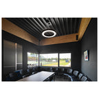 MEDO® RING 60, Candeeiro suspenso, Comprimento do pendente 300 cm, 3000/4000 K, 110°, DALI, Touch, preto
