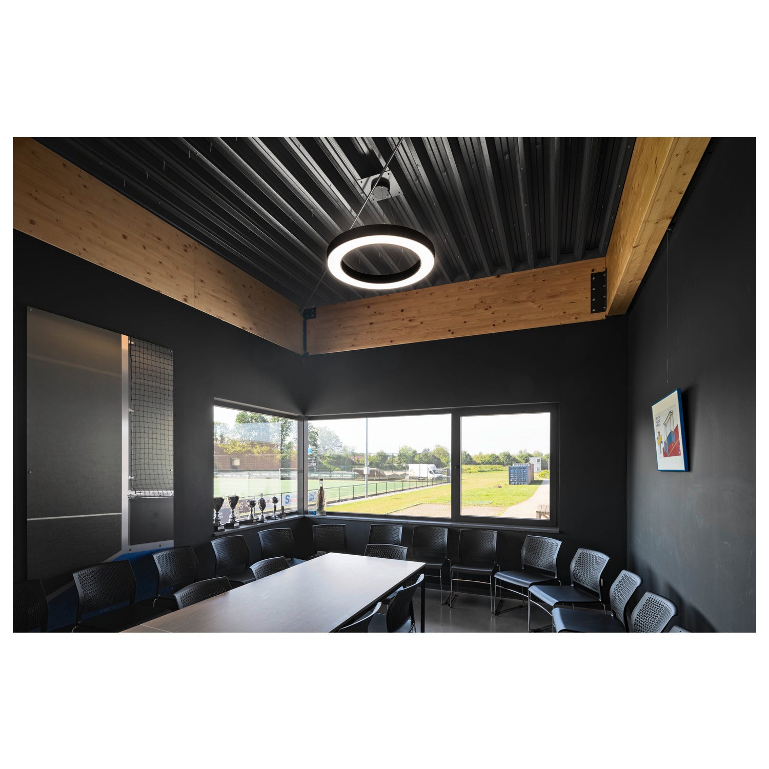 MEDO® RING 60, Candeeiro suspenso, Comprimento do pendente 300 cm, 3000/4000 K, 110°, DALI, Touch, preto