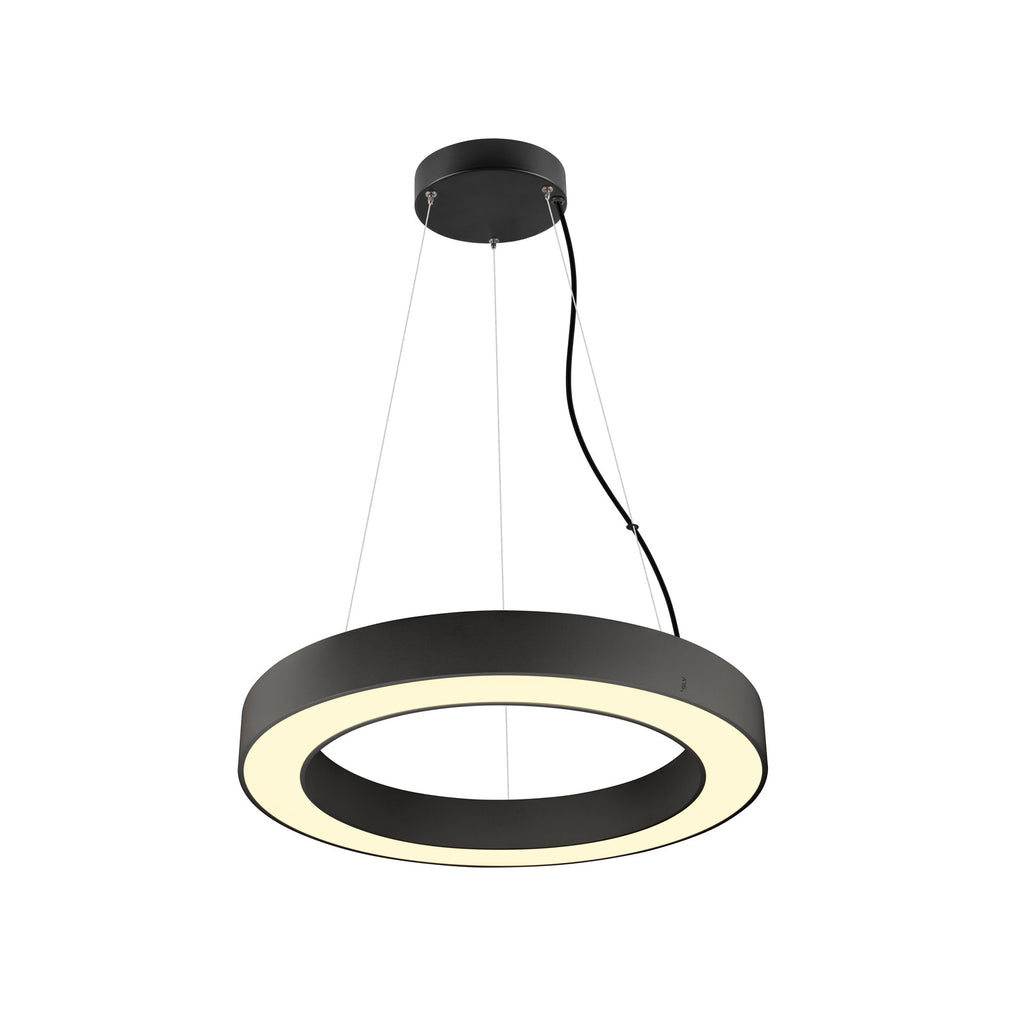 MEDO® RING 60, Candeeiro suspenso, Comprimento do pendente 300 cm, 3000/4000 K, 110°, PHASE, preto