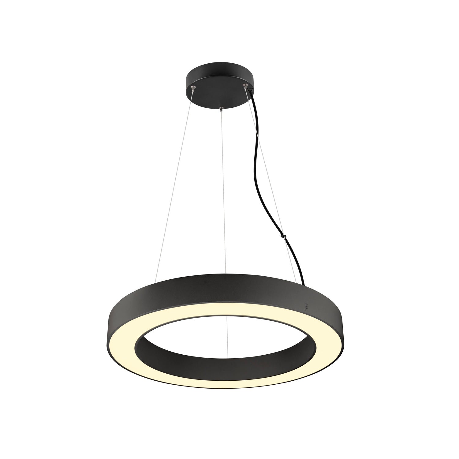 MEDO® RING 60, Candeeiro suspenso, Comprimento do pendente 300 cm, 3000/4000 K, 110°, PHASE, preto