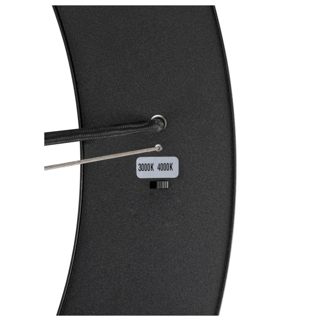 MEDO® RING 60, Candeeiro suspenso, Comprimento do pendente 300 cm, 3000/4000 K, 110°, PHASE, preto