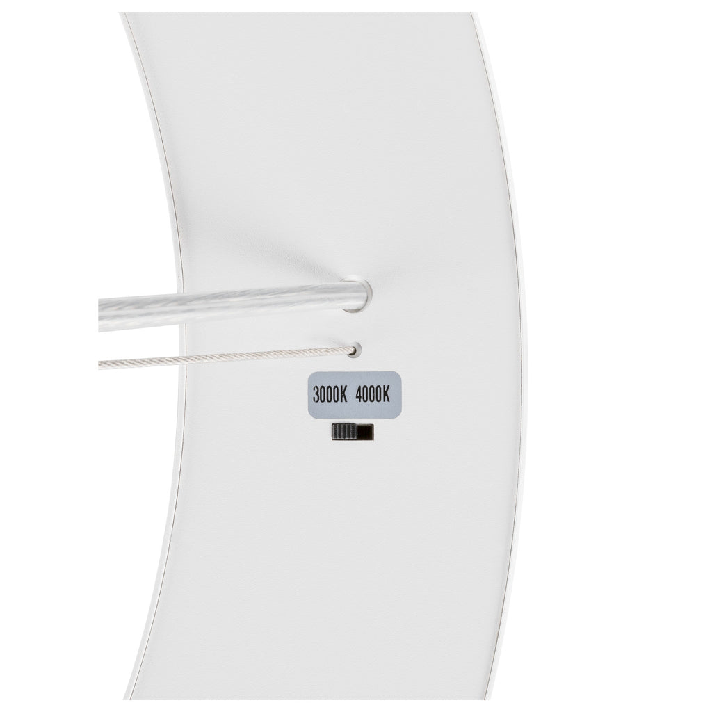 MEDO® RING 60, Candeeiro suspenso, Comprimento do pendente 300 cm, 3000/4000 K, 110°, PHASE, branco