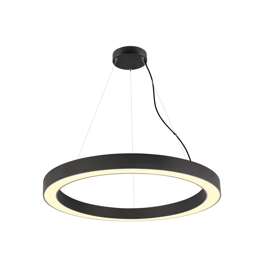 MEDO® RING 90, Candeeiro suspenso, Comprimento do pendente 300 cm, 3000/4000 K, 110°, PHASE, preto