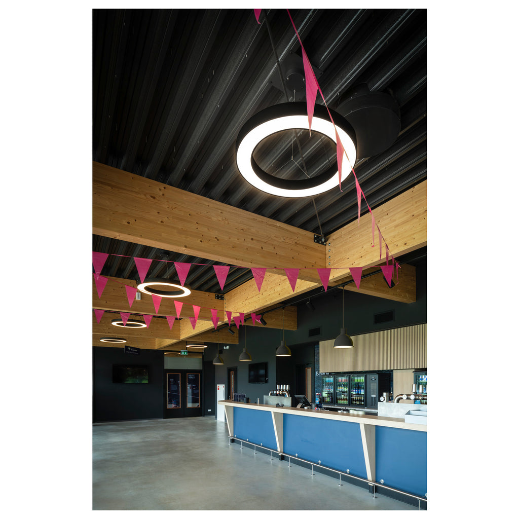 MEDO® RING 90, Candeeiro suspenso, Comprimento do pendente 300 cm, 3000/4000 K, 110°, PHASE, preto