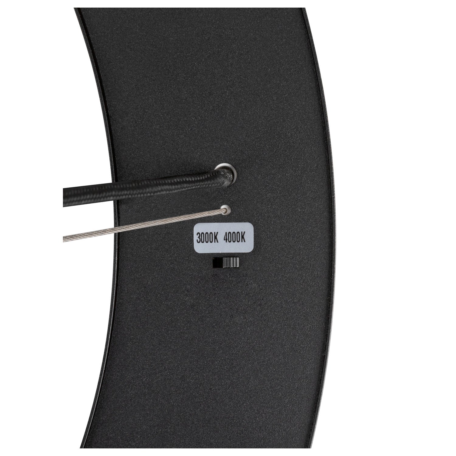 MEDO® RING 90, Candeeiro suspenso, Comprimento do pendente 300 cm, 3000/4000 K, 110°, PHASE, preto