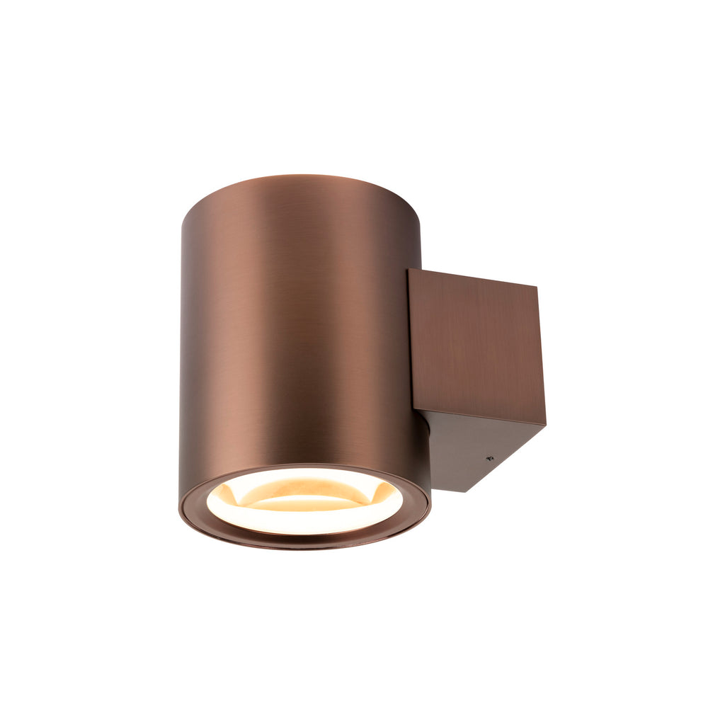 OCULUS, Aplique de parede, redondo, 2000-3000 K, 15 W, Dim-to-Warm, PHASE, 100°, cobre escuro