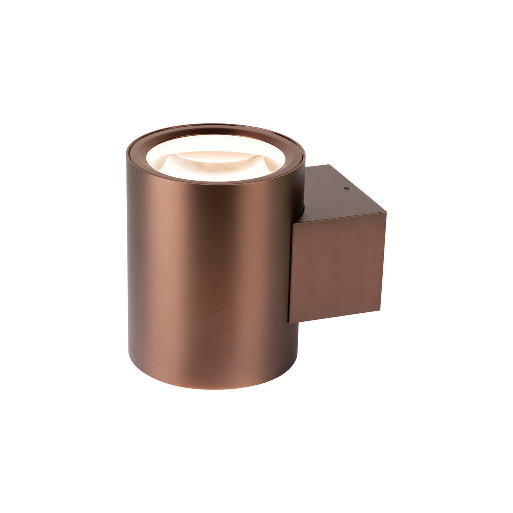 OCULUS, Aplique de parede, redondo, 2000-3000 K, 15 W, Dim-to-Warm, PHASE, 100°, cobre escuro