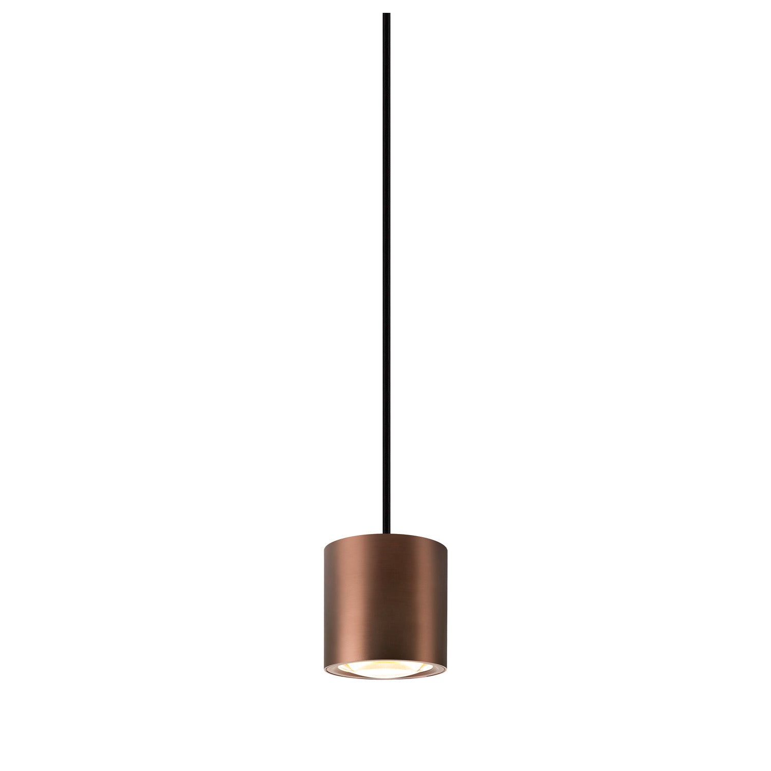OCULUS, Candeeiro suspenso, Comprimento do cabo de suspensão 250 cm, 2000-3000 K, 100°, Dim-to-Warm, PHASE, cobre escuro