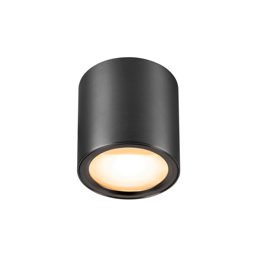 OCULUS, Plafoniere de montagem no teto, redonda, 2000-3000 K, 11 W, Dim-to-Warm, PHASE, 100°, bronze escuro