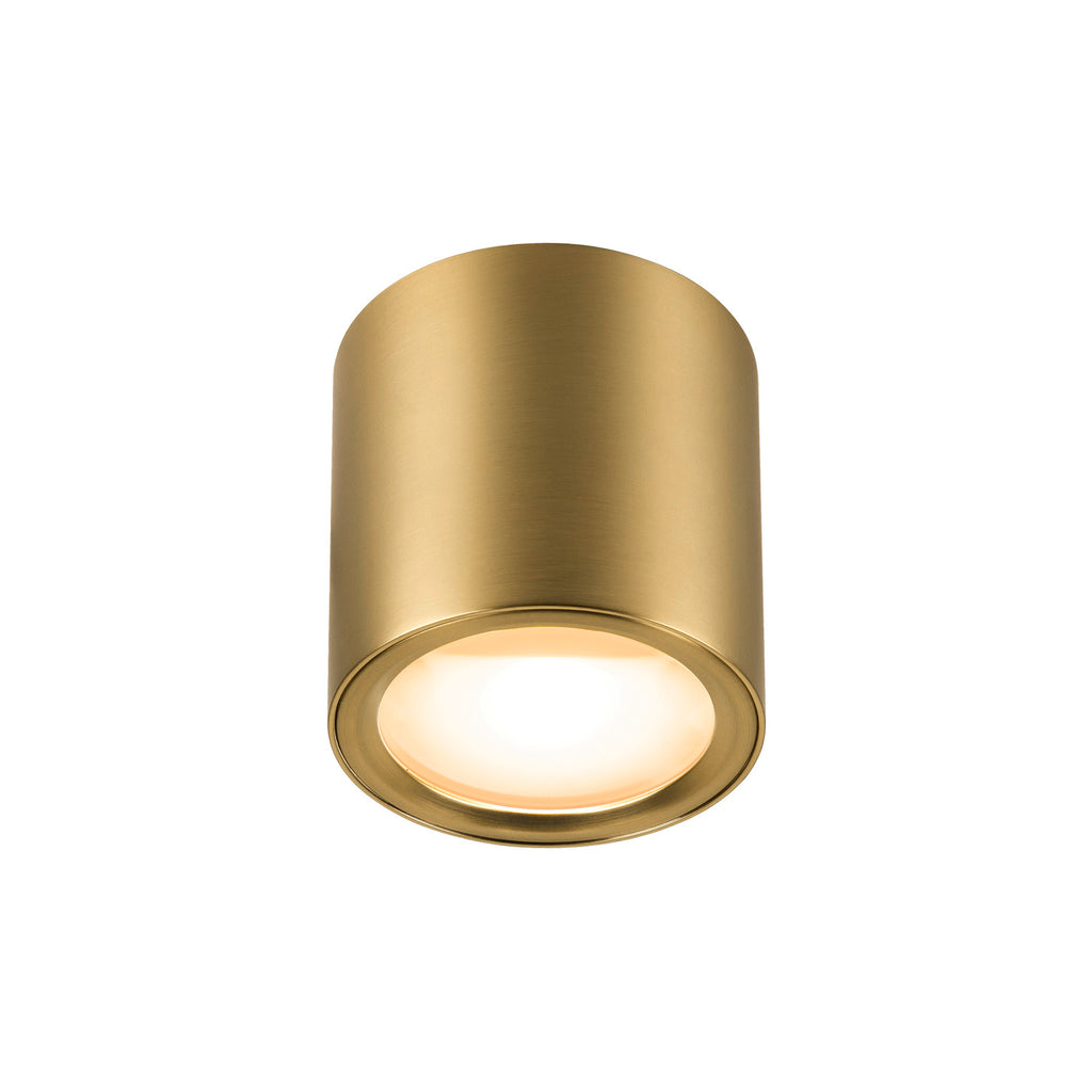 OCULUS, Plafoniere de montagem no teto, redonda, 2000-3000 K, 11 W, Dim-to-Warm, PHASE, 100°, latão