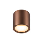 OCULUS, Plafoniere de montagem em superfície, redonda, 2000-3000 K, 11 W, Dim-to-Warm, PHASE, 100°, cobre escuro