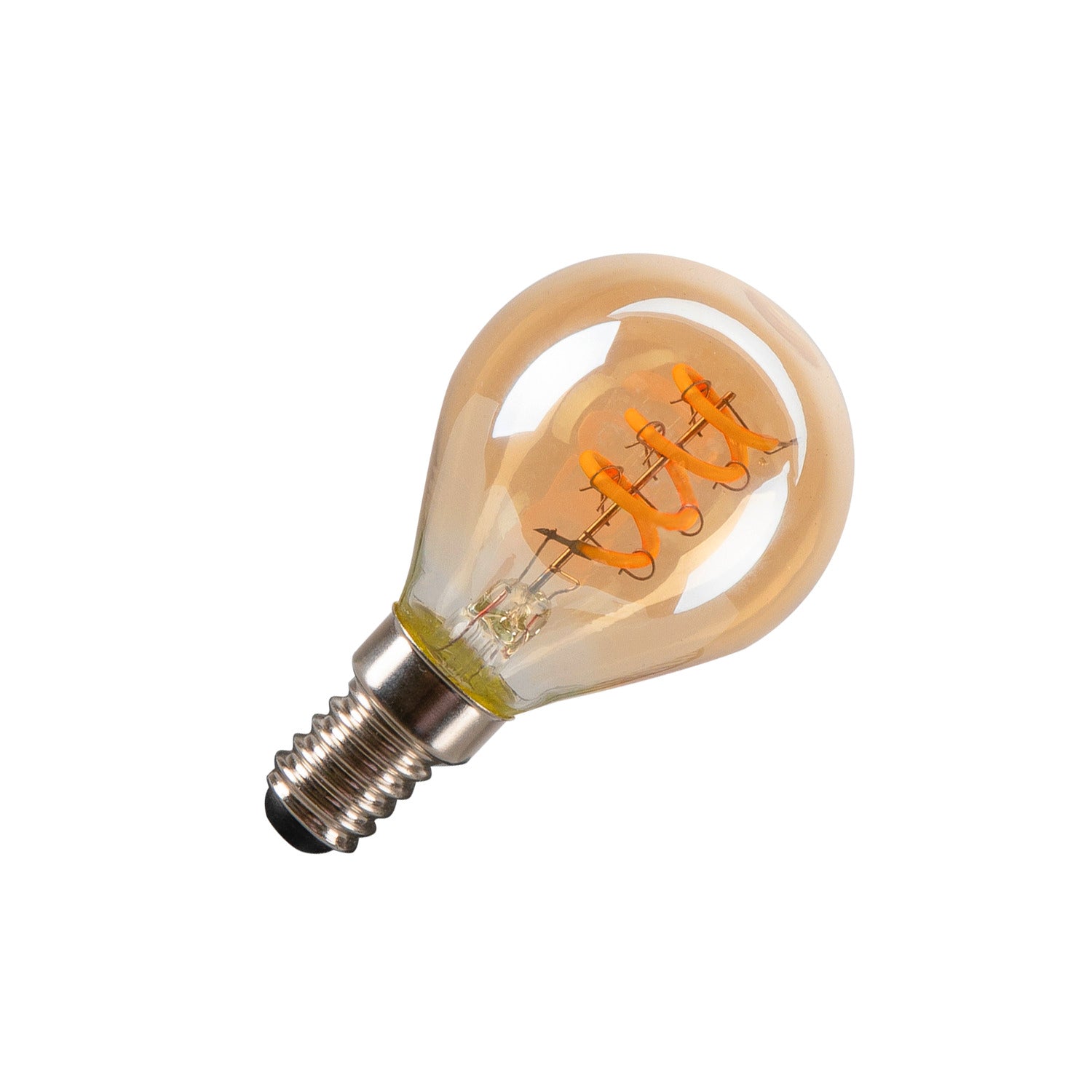 LED G45, LED-Leuchtmittel, dourado, E14, PHASE, 2 W, 2200 K